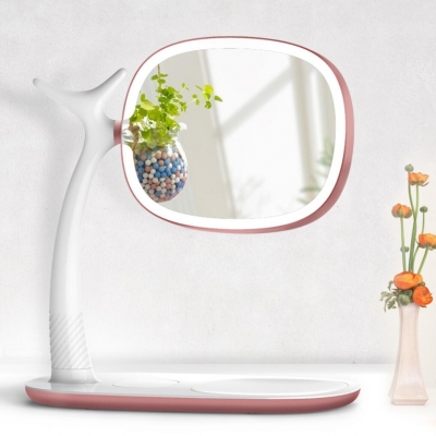 Ánh đèn chiếu khiên vinh quang, gương đôi vòng, sạc điện thoại di động, công chúa xinh đẹp có đèn pin