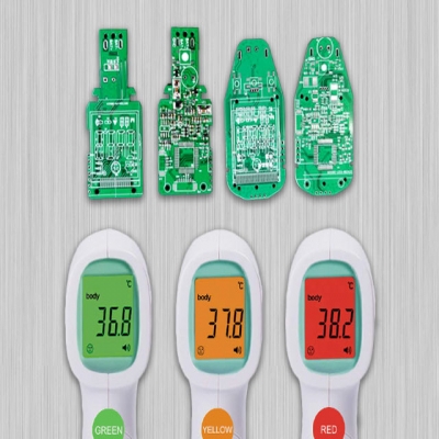 Steuerplatine für Stirntemperaturpistole, Steuerplatine für Körpertemperaturpistole, PCBA-Programmentwicklung für Ohrthermometer-Steuerplatine