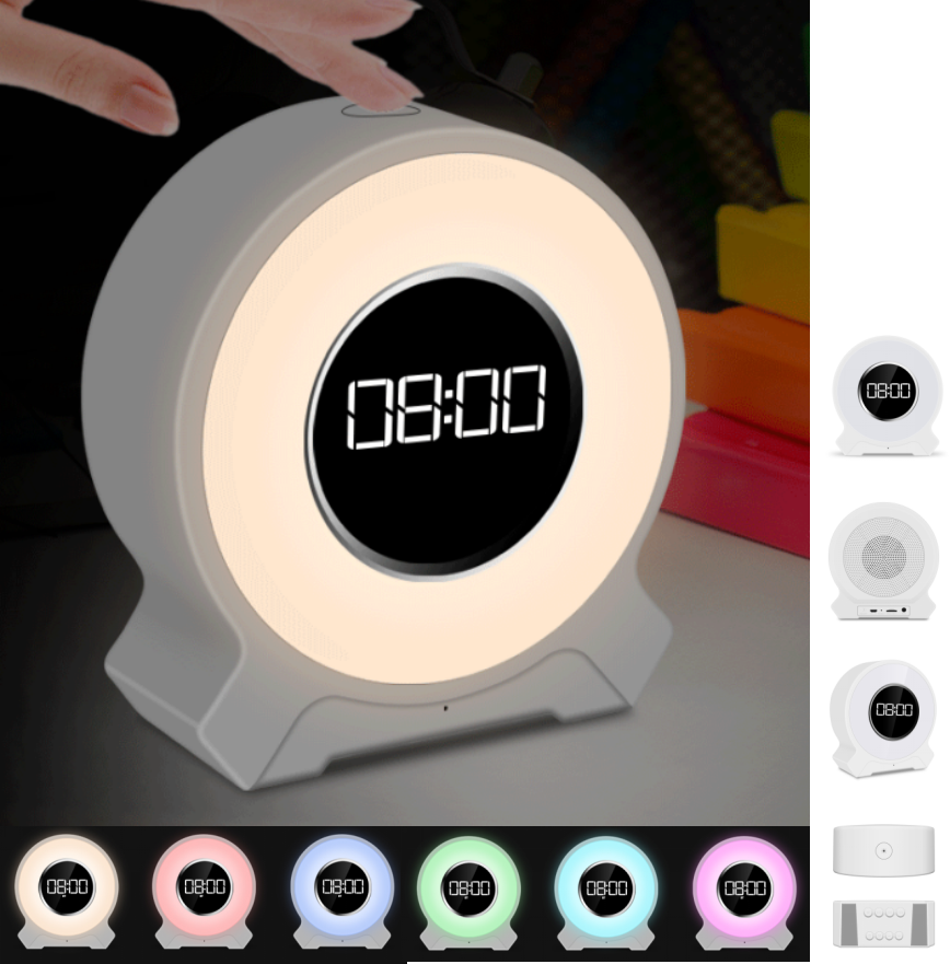 F9 alarm clock wake-up light Bluetooth audio