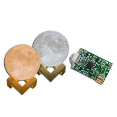 现成月球灯3d梦幻led遥控小夜灯控制板pcba控制板线路板方案开发